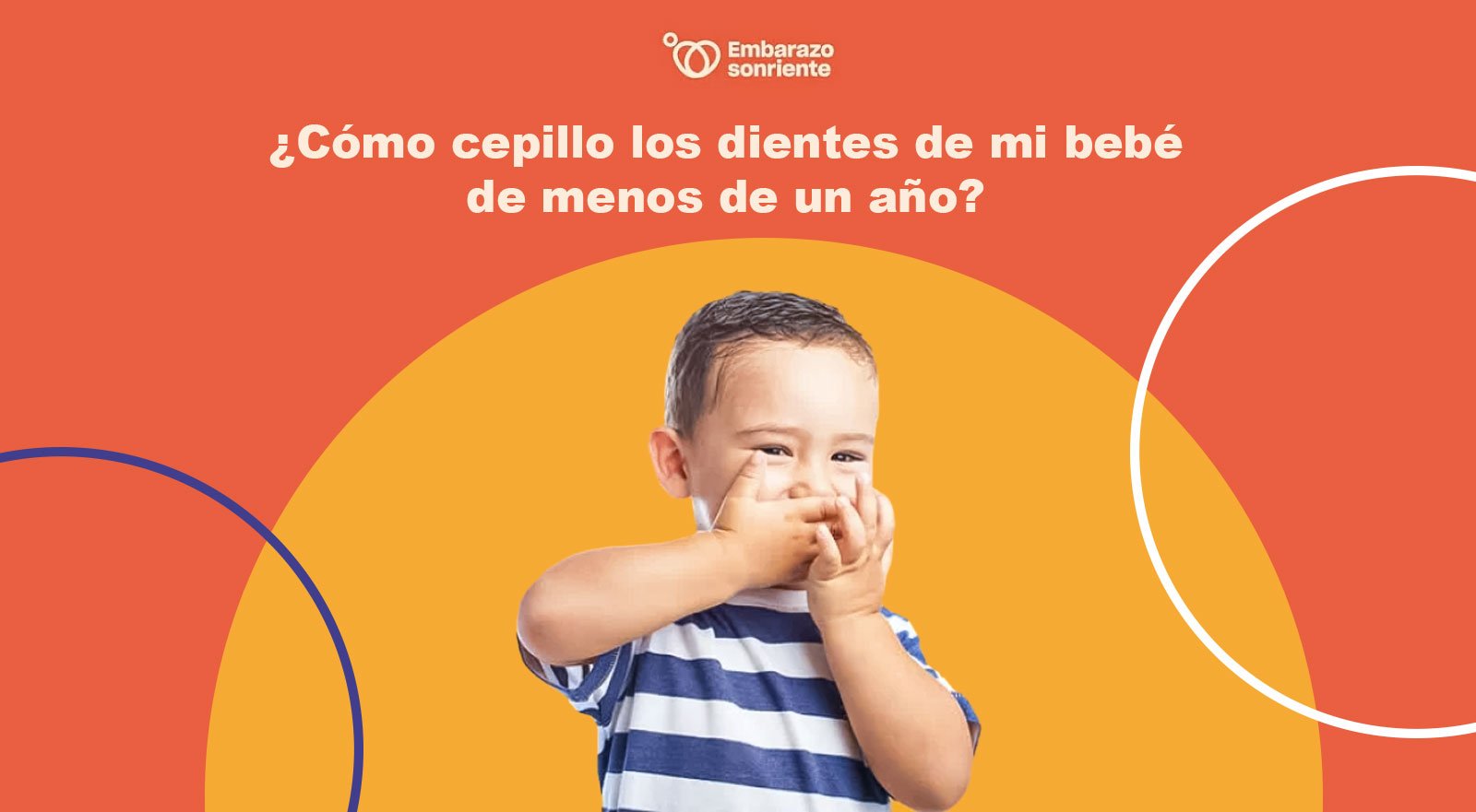 Consejos para el primer cepillado de dientes de tu bebé